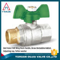 Válvula esférica de latón TMOK NPT, BSPT, BSPP con M 1/4 &quot;xF1 / 4&quot;, M 3/8 &quot;xF3 / 8&quot;, M 1/2 &quot;xF1 / 2&quot;,